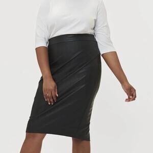 NWT Universal Standard Vegan Leather Pencil Skirt